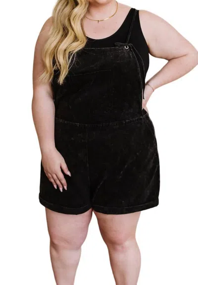 White Birch On A Journey Shortalls In Black