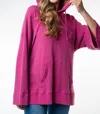 White Birch Peak A Boo Hoodie In Rose