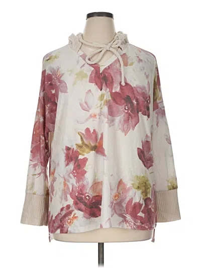 Pre-owned White Birch Poncho In Ivory