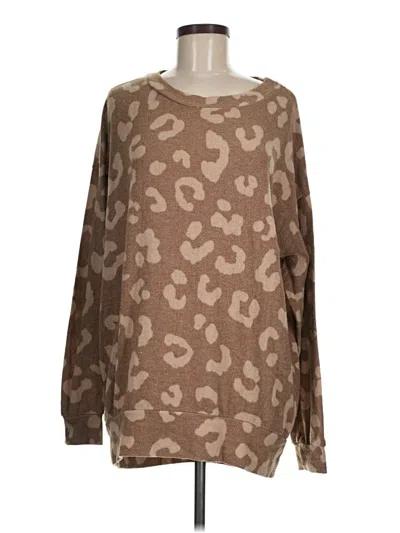 Pre-owned White Birch Pullover Sweater In Brown