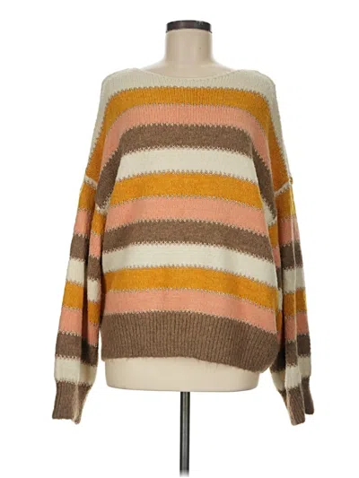 Pre-owned White Birch Pullover Sweater In Brown