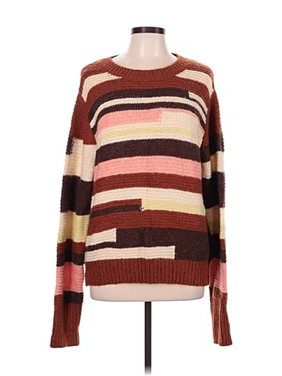 Pre-owned White Birch Pullover Sweater In Brown