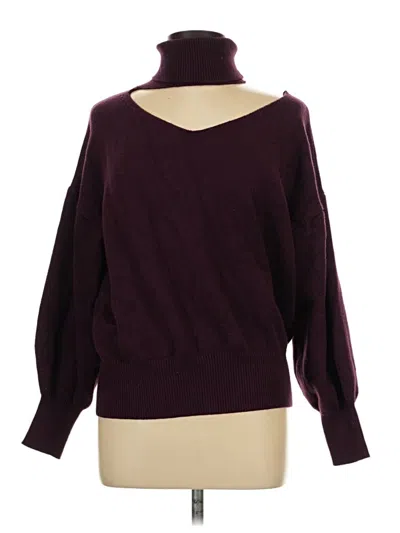 Pre-owned White Birch Pullover Sweater In Burgundy