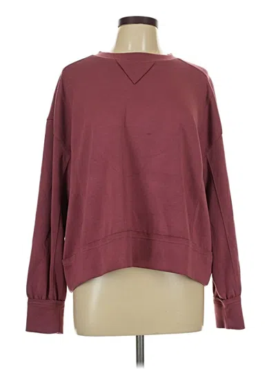 Pre-owned White Birch Pullover Sweater In Burgundy