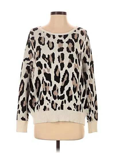 Pre-owned White Birch Pullover Sweater In Ivory