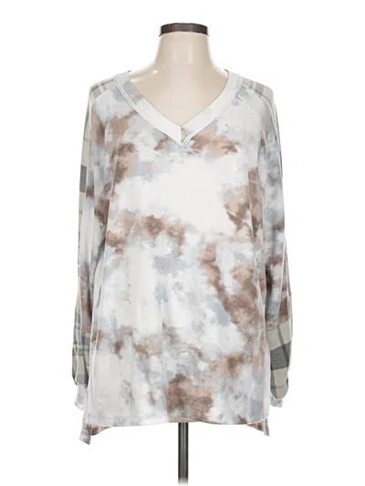 Pre-owned White Birch Pullover Sweater In Silver