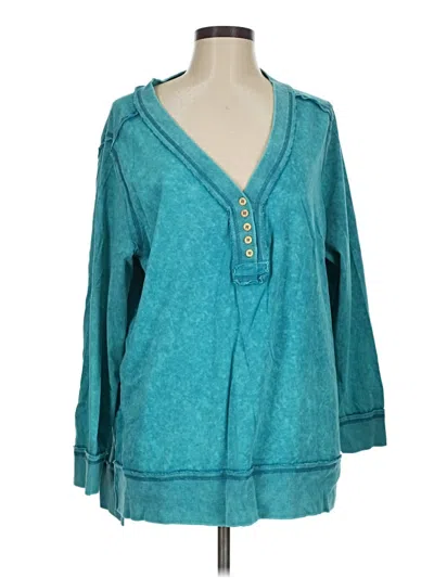 Pre-owned White Birch Pullover Sweater In Teal