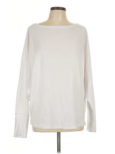 Pre-owned White Birch Pullover Sweater In White