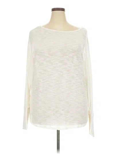 Pre-owned White Birch Pullover Sweater In White