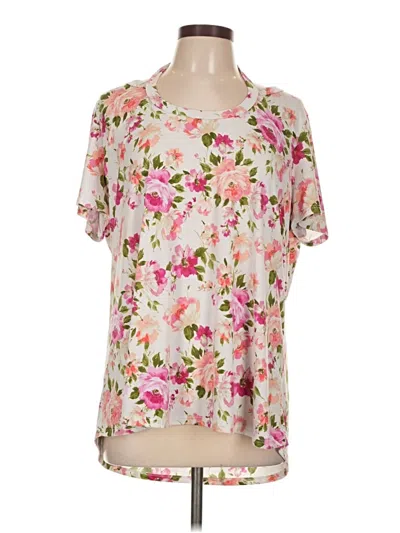 Pre-owned White Birch Short Sleeve Blouse In Pink