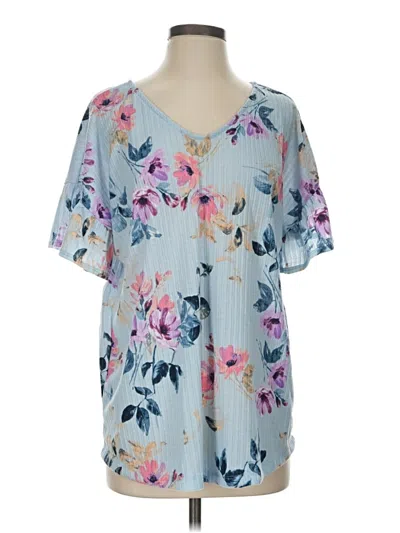 White Birch Short Sleeve T-shirt In Blue