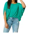 Shop White Birch Sign Top Blouse In Green