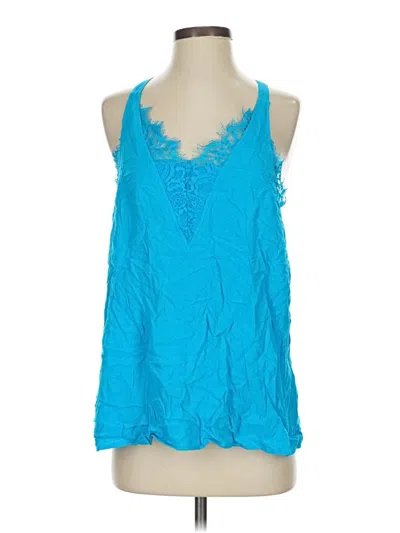 Pre-owned White Birch Sleeveless Blouse In Blue