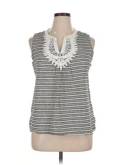 Pre-owned White Birch Sleeveless Blouse In White