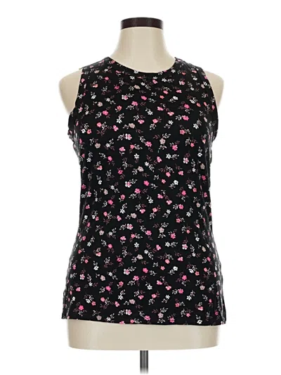 Pre-owned White Birch Sleeveless Top Black Halter Neckline Tops