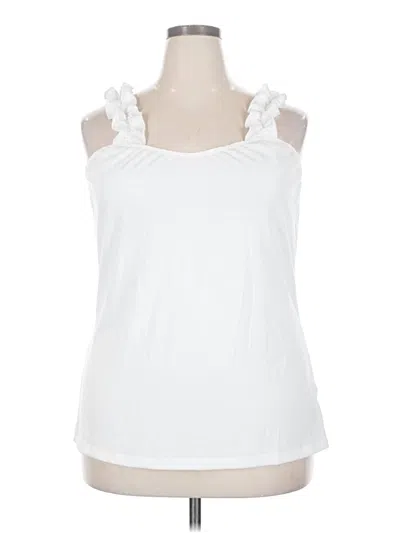 Pre-owned White Birch Sleeveless Top White Sweetheart Neckline Tops