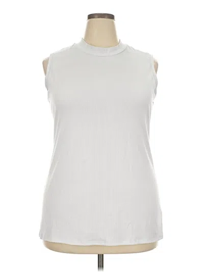 Pre-owned White Birch Sleeveless T-shirt In Silver