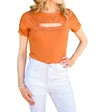 White Birch Spare Your Time Bodysuit In Rust In Orange