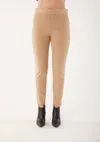 White Birch Suede Pants In Latte In Multi