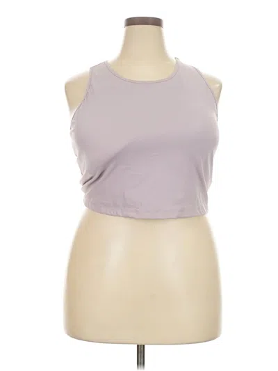 Pre-owned White Birch Tank Top Purple Halter Neckline Tops
