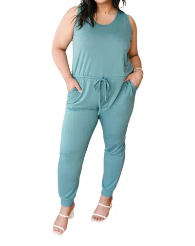 White Birch The Megan Jumpsuit In Green