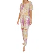 White Birch Tie Dye Knit Two Piece Set In Multi In Multi