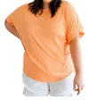 White Birch Twisted Back Top In Orange In Orange