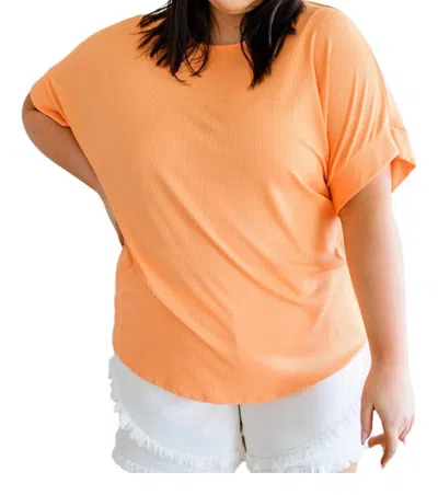 White Birch Twisted Back Top In Orange