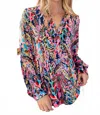White Birch Women's Print Blouse In Multi In Multi