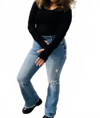 White Birch Women's Ribbed Knit Cut Out Bodysuit In Black