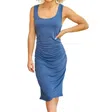White Birch Wrap Dress In Blue In Blue