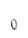 White Bird 18kt Black Gold Giulia Diamond Single Hoop In Black