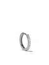 White Bird 18kt White Gold Diamond Margot Large Hoop Single Earring In White Gold