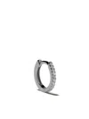 White Bird 18kt White Gold Diamond Margot Medium Single Hoop Earring In White Gold