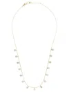 White Bird 18kt Yellow Gold Opal Drops Necklace In Gold
