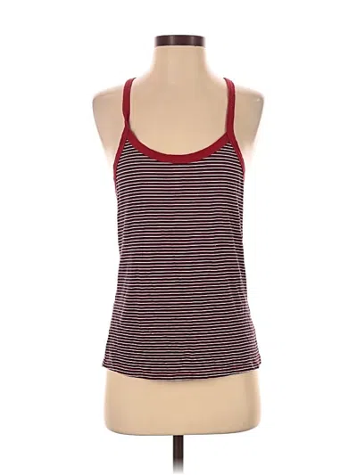 Pre-owned White Crow Tank Top Red Halter Neckline Tops