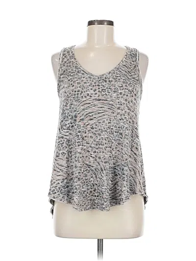 Pre-owned White Crow Tank Top Silver Strapless Neckline Tops
