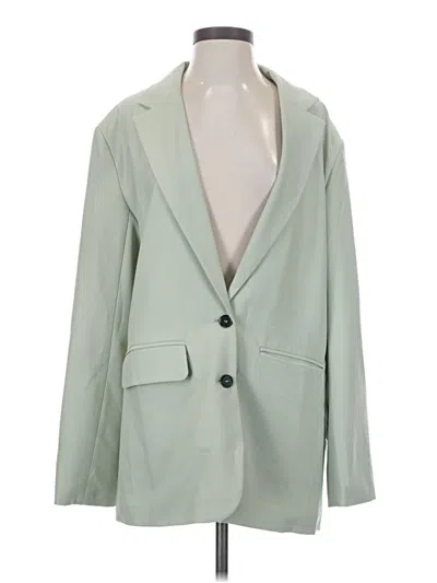 Pre-owned White Fox Blazer Jacket In Green
