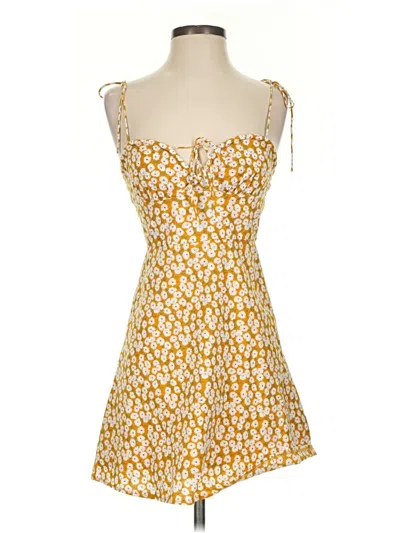 Pre-owned White Fox Casual Dress In Yellow