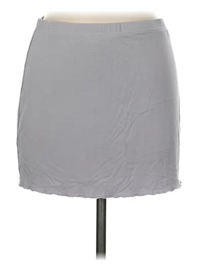 Pre-owned White Fox Casual Skirt In Gray