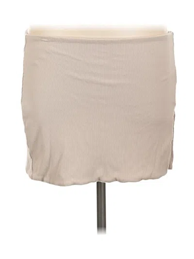 Pre-owned White Fox Casual Skirt In Tan