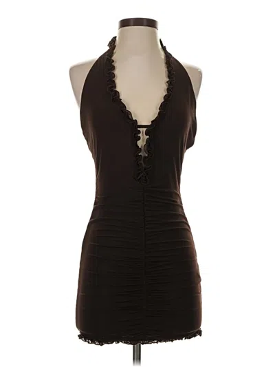 Pre-owned White Fox Cocktail Dress In Brown