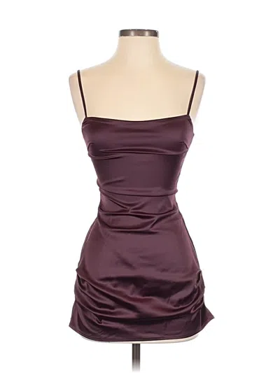 Pre-owned White Fox Cocktail Dress In Burgundy