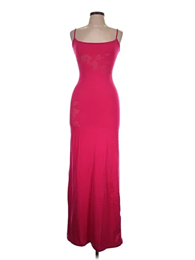Pre-owned White Fox Cocktail Dress In Burgundy