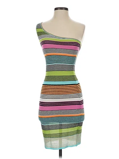 Pre-owned White Fox Cocktail Dress In Green