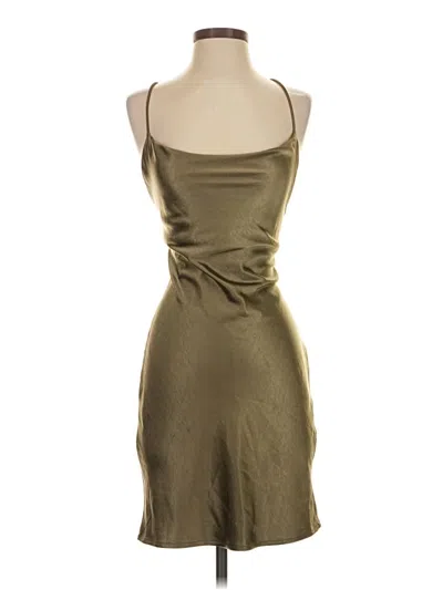 Pre-owned White Fox Cocktail Dress In Green