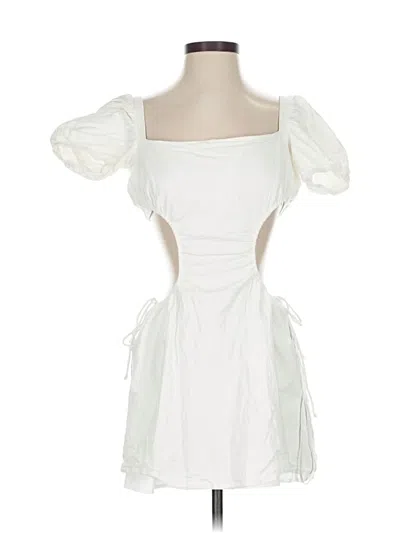 Pre-owned White Fox Cocktail Dress In White