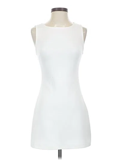 Pre-owned White Fox Cocktail Dress In White