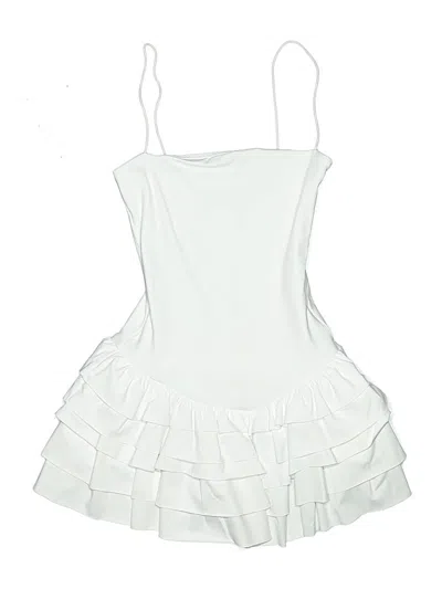 Pre-owned White Fox Cocktail Dress In White