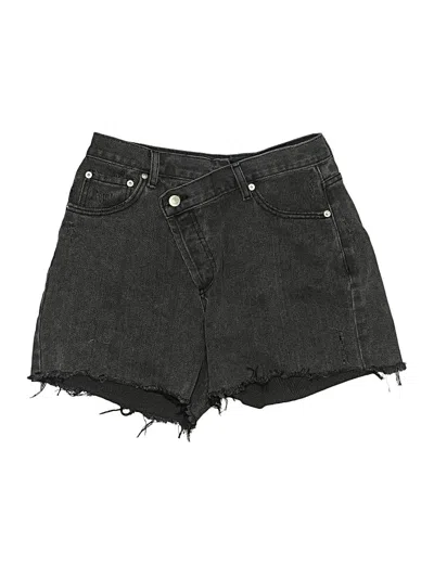 Pre-owned White Fox Denim Shorts In Black